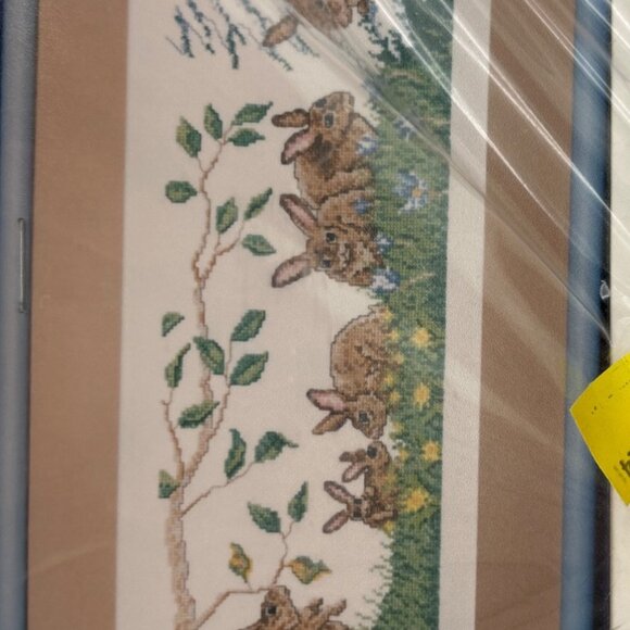 Artcetera Studio M Cross-Stitch Kit Bunnies #11282 Four Seasons Rabbits Design - Picture 3 of 4